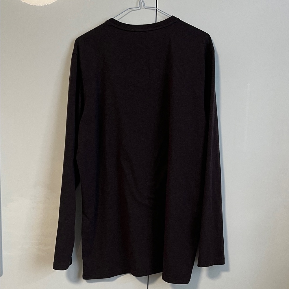 Denver Hayes Men's Dark Brown Stretch Modern Fit Long Sleeve Tee, Size XL - Picture 5 of 5